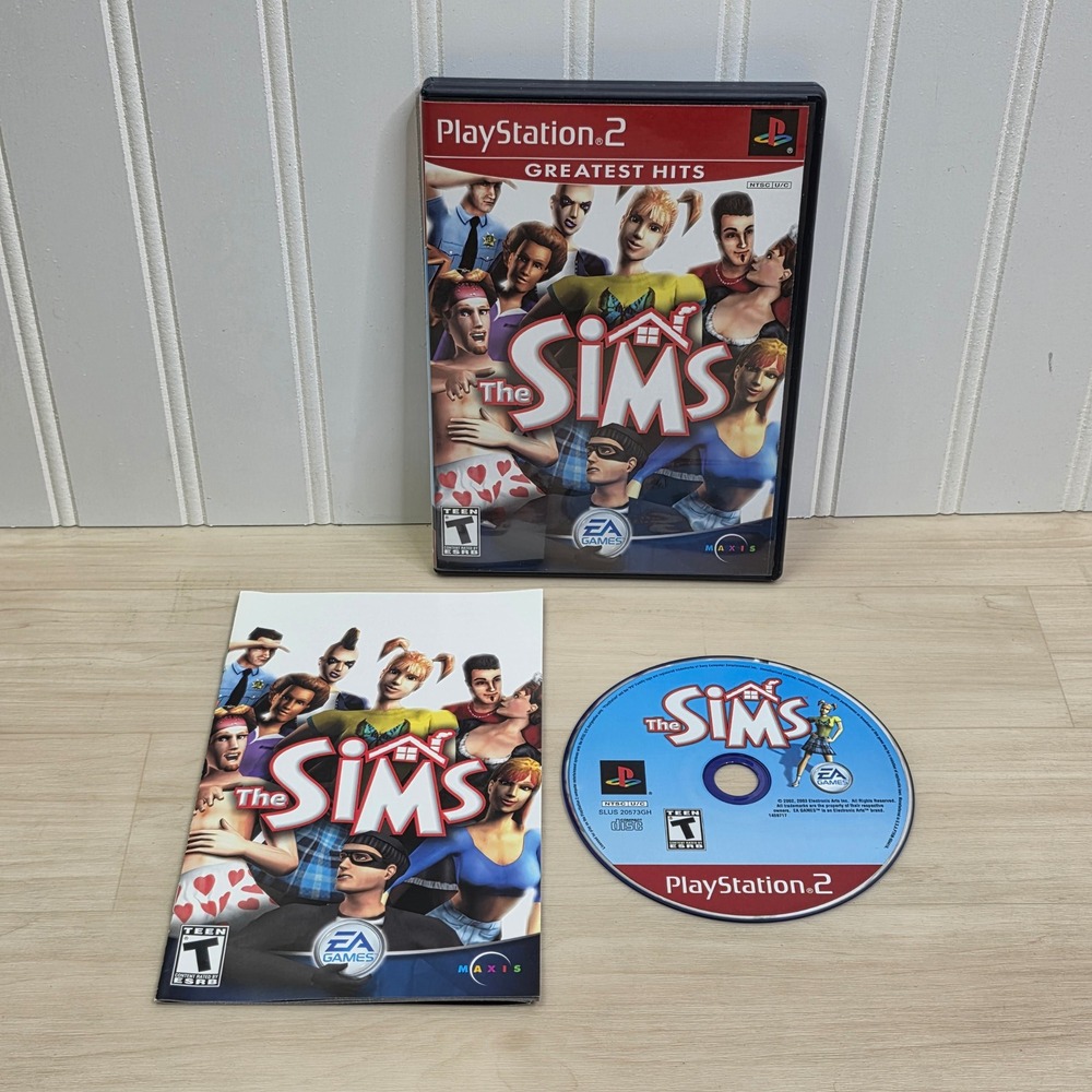The Sims PlayStation 2 PS2 Greatest Hits Complete CIB EA Games Maxis‎ 2003